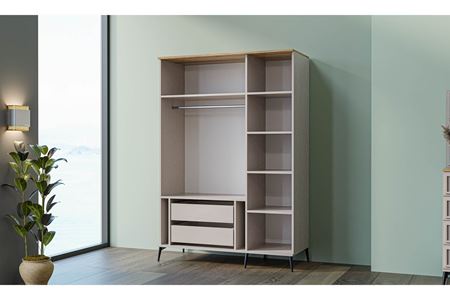 Aqua 3 Kapaklı Elbise Dolabı