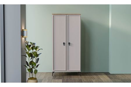 Aqua 2 Kapılı Raflı Elbise Dolabı