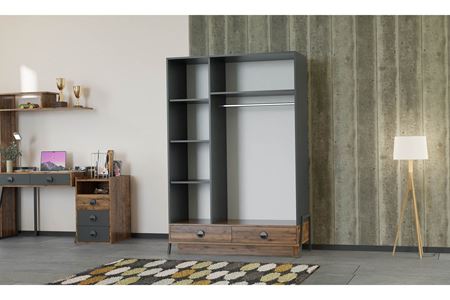 Lyon 3 Kapılı Elbise Dolabı