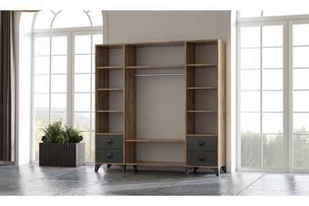 Lima 4 Kapılı Elbise Dolabı