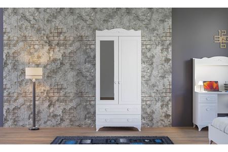 Paris 2 Kapılı Elbise Dolabı