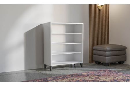Elit 2 Kapaklı Ayakkabılık (Beyaz)