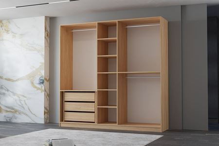 Süper Modül 5 Kapılı Dolap