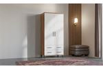 Elit 90 cm 2 Kapılı Ceviz-Beyaz Elbise Dolabı