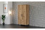 Stil 90 cm 2 Kapılı Ceviz Elbise Dolabı