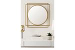 Drax Gold Dekoratif Duvar Aynası 70×70