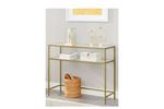 Huxley Gold Metal Camlı Dresuar 90×30×90