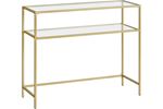 Huxley Gold Metal Camlı Dresuar 90×30×90